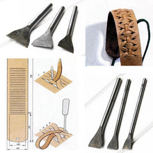 Load image into Gallery viewer, DIY Leather Craft Tools Slot Punches Straight Hand Clothing Grommet