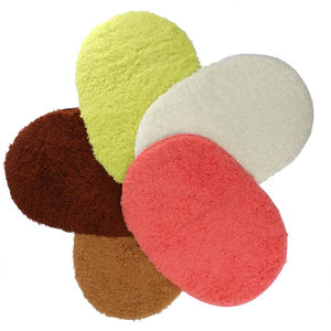 40x60cm Lint Plush Non Slip Absorbent Bathroom Floor Mat Oval Kitchen Carpet Rug