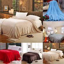 Load image into Gallery viewer, 100x150cm Coral Fleece Blanket Sofa Bed Bedding Warm Soft Quilt