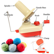 Load image into Gallery viewer, Hand Operated Plastic Winder Machine Yarn Fiber Wool String Ball Winding Machine 