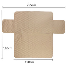 Load image into Gallery viewer, Khaki Pet Sofa Couch Protective Cover Removable W/Strap Waterproof 3 Seater Carpet