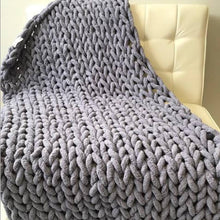 Load image into Gallery viewer, Warm Winter Luxury Handmade Crocheted Bed Knitted Sofa Cover Blankets 5 Colors Thick Thread