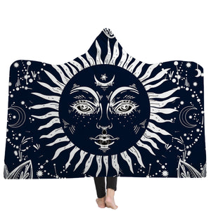 150x200CM Wearable Hooded Blankets Adults Kid Warm Winter Throw Multifunctional Blankets