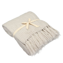 Load image into Gallery viewer, Soft Knitted Throw Blankets Bed Sofa Couch Decorative Fringe Waffle Pattern