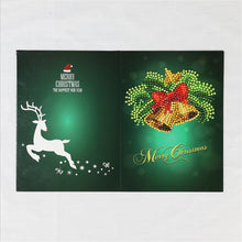 Load image into Gallery viewer, 5D DIY Diamond Painting Christmas Greeting Card Cross Stitch Embroidery Mosaic Holiday Decor