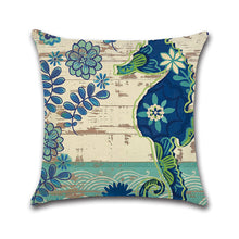 Load image into Gallery viewer, European Style Retro Linen Cotton Pillow Cover Marine Biological Pillow Case Home Furnishing Mediterranean Cushion Cover