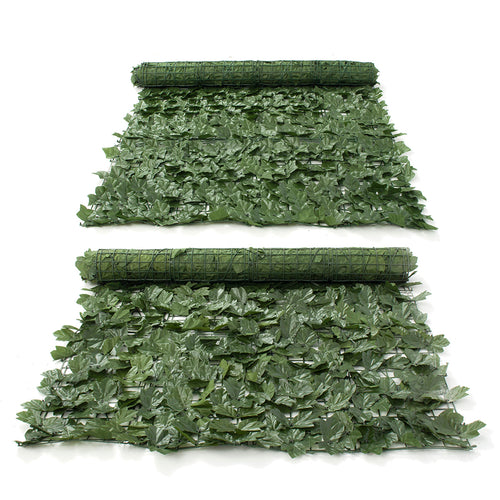 1*3m Artificial Ivy Leaf Fence Green Garden Yard Privacy Screen Hedge Plants Decorations