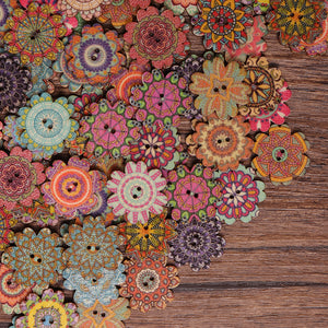 Antique Bohemian Style Buttons Scrapbooking Crafts Handmade Home Decoration Sewing Supplies