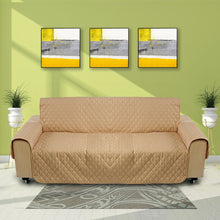 Load image into Gallery viewer, Khaki Pet Sofa Couch Protective Cover Removable W/Strap Waterproof 3 Seater Carpet