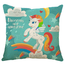 Load image into Gallery viewer, Honana 45x45cm Home Decoration Cartoon Unicorn Animal Square 12 Optional Patterns Cotton Linen Pillowcases Sofa Cushion Cover Chair Seat
