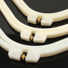 Load image into Gallery viewer, Plastic Embroidery Frame Two Layer Cross Stitch Hoop Ring Sewing Tool Rectangle 