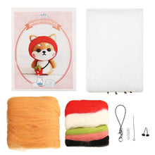 Load image into Gallery viewer, DIY Cat Doll Wool Felt Craft Non Finished Poked Set Handcraft Kit Material Bag