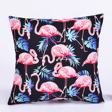 Load image into Gallery viewer, 45*45 cm Flamingo Cotton Linen Cushion Cover Home Pillow Decor Soft Sofa Car Bedding Pillowcase