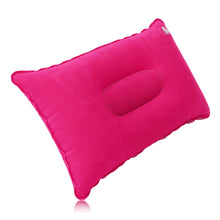 Load image into Gallery viewer, Folding Double Sided Inflatable Pillow Suede Fabric Cushion Camping Home Bedding Decor 