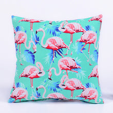 Load image into Gallery viewer, 45*45 cm Flamingo Cotton Linen Cushion Cover Home Pillow Decor Soft Sofa Car Bedding Pillowcase