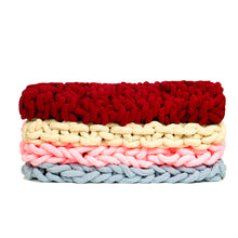 Load image into Gallery viewer, Warm Winter Luxury Handmade Crocheted Bed Knitted Sofa Cover Blankets 5 Colors Thick Thread