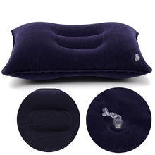 Load image into Gallery viewer, Blue Air Travel Camping Inflatable Pillow Protect Bed Comfortable Rest Head Neck Cushion