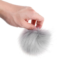 Load image into Gallery viewer, 10Pcs 12cm DIY Ball Faux Fox Fur Fluff Balls Cool Colors DIY Knitted Hat Accessories