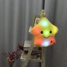 Load image into Gallery viewer, LED Light Star Stuffed Plush Cushion Sofa Pillow Glow Kid Toy Gift Home Decor UK