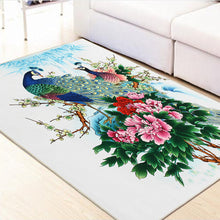 Load image into Gallery viewer, Peacock Flower Area Floor Rug Carpet For Bedroom Living Room Home Mat Decoration