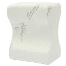 Load image into Gallery viewer, Soft Memory Foam Leg Knee Pillow White Bamboo Fiber Cover Back Aches Night Bed Pillow