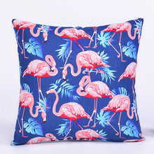 Load image into Gallery viewer, 45*45 cm Flamingo Cotton Linen Cushion Cover Home Pillow Decor Soft Sofa Car Bedding Pillowcase