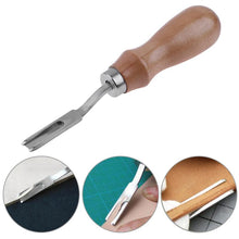 Load image into Gallery viewer, Leather Craft Edge Cutting Tools Handheld DIY Flat Mouth Tool Steel Flat Wide Shovel Handmade for Le