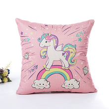 Load image into Gallery viewer, Unicorn Pillow Case Polyester Home Throw Pillows Soft Decorative Cushion Cover For Sofa Chair Pillow Cover