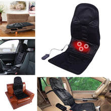 Load image into Gallery viewer, Electric Back Neck Massage Chair Seat Auto Car Home Office Full-Body Lumbar Massage Chair Relaxation Anti Stress Pad Seat Heat