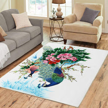Load image into Gallery viewer, Peacock Flower Area Floor Rug Carpet For Bedroom Living Room Home Mat Decoration