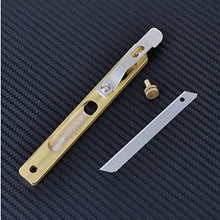 Load image into Gallery viewer,  Copper Leather Craft Tool Positioning Line Strip Knife Trimming DIY Cutter Tools 