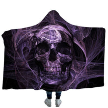 Load image into Gallery viewer, Hooded Blankets Flannel 3D Printed Galaxy Microfiber Wearable Thickened Blankets for Adults Kids