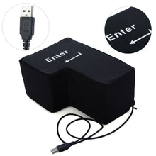 Load image into Gallery viewer, Slow Rebound Funny Big Enter Key Button USB Nap Pillow Stress Release Relief Enter Key Unbreakable