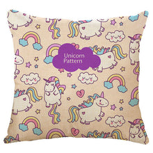 Load image into Gallery viewer, Honana 45x45cm Home Decoration Cartoon Unicorn Animal Square 12 Optional Patterns Cotton Linen Pillowcases Sofa Cushion Cover Chair Seat