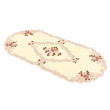 Load image into Gallery viewer, Embroidered Tablecloth Home Table Decor Lace Rose Cutwork Restaurant Table Cover