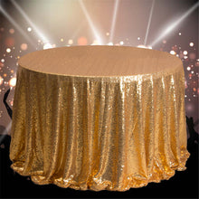 Load image into Gallery viewer, Round 47'' Sparkly Sequin Tablecloth Table Cloth Banquet Wedding Party Decor Tablecloth 