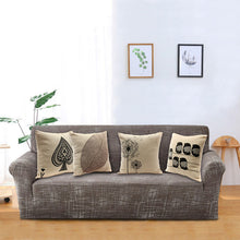 Load image into Gallery viewer, Retro Leaf Pillow Case Linen Cotton Cushion Cover Home Decor 