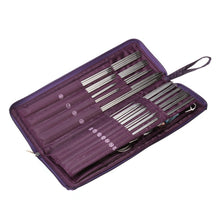 Load image into Gallery viewer, 104pcs Steel Knitting Needles Circular Needles Crochet Hook Kit Set Sweater Hat Weave Stitches