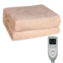 Load image into Gallery viewer, Flannel Electrical Heated Mat Double Control Thermostat Electric Blanket Bedroom Accessory
