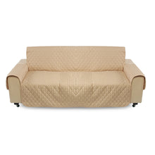 Load image into Gallery viewer, Khaki Pet Sofa Couch Protective Cover Removable W/Strap Waterproof 3 Seater Carpet