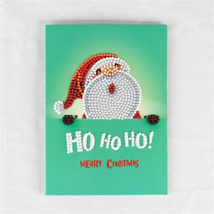 5D DIY Diamond Painting Christmas Greeting Card Cross Stitch Embroidery Mosaic Holiday Decor