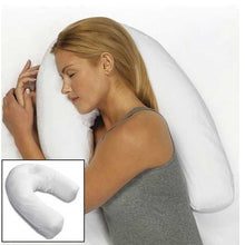 Load image into Gallery viewer, Honana WX-269 U Shape PP Cotton White Pillow Side Sleeper Head Rest Travel Soft Anti Snoring Cushion