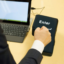 Load image into Gallery viewer, Slow Rebound Funny Big Enter Key Button USB Nap Pillow Stress Release Relief Enter Key Unbreakable