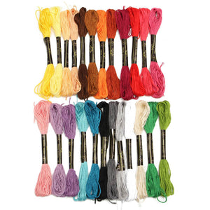 8m 24 Different Colors Cross Stitch Thread DIY Handicraft Embroidery Knitting Thread