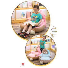 Load image into Gallery viewer, Kids Relaxing Sofa Seating Chair Covers Only Lazy Bean Bag Baby Furniture Cushion for Home