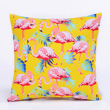 Load image into Gallery viewer, 45*45 cm Flamingo Cotton Linen Cushion Cover Home Pillow Decor Soft Sofa Car Bedding Pillowcase