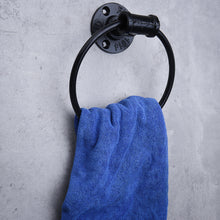 Load image into Gallery viewer, Wrought Iron Bathroom Hand Towel Hoder Ring Wall Mount Hanging Holder 15/27cm 