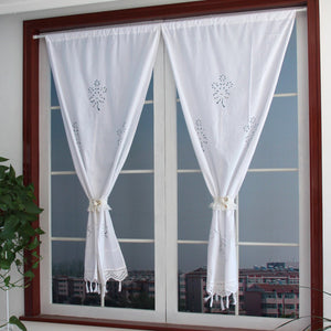 70x150cm Living Room Curtains Hand Crochet Cotton Window Curtains Panel Drape Country 